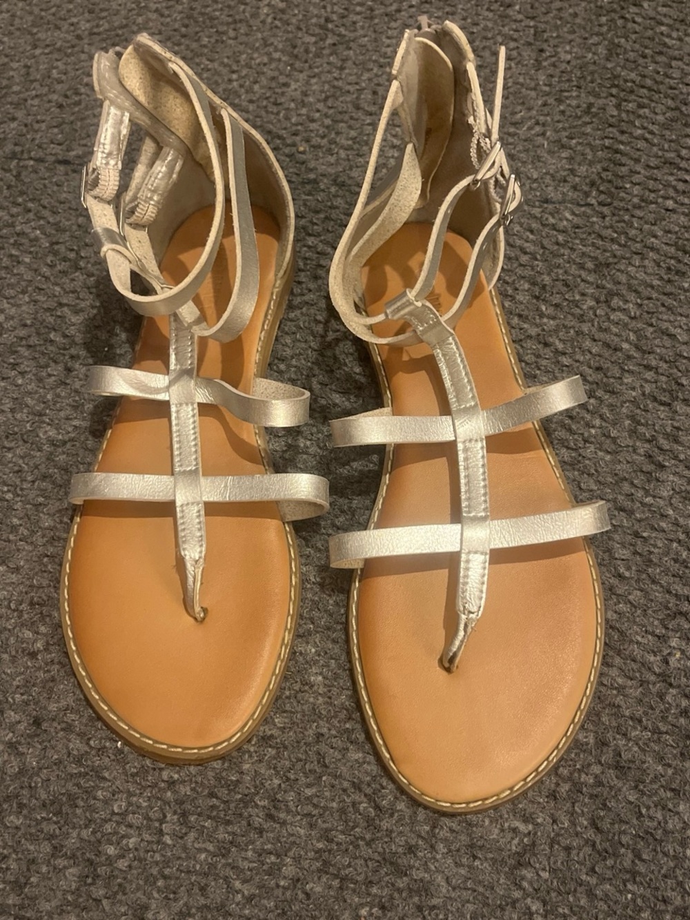 Silver sandals